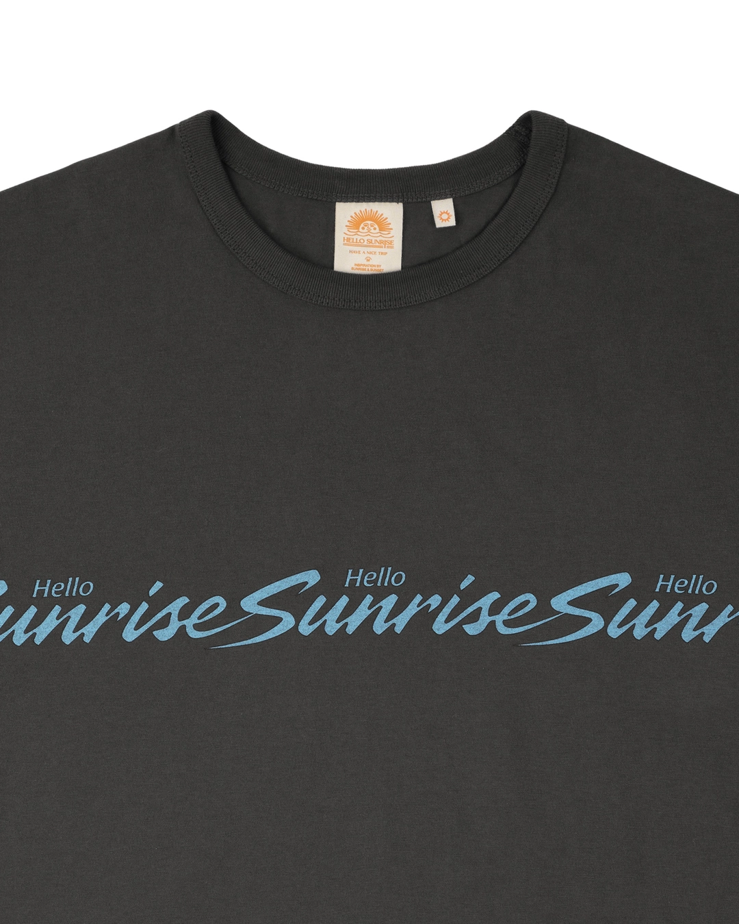 헬로선라이즈 HS Wave Logo Tee_Charcoal 상품 이미지 2