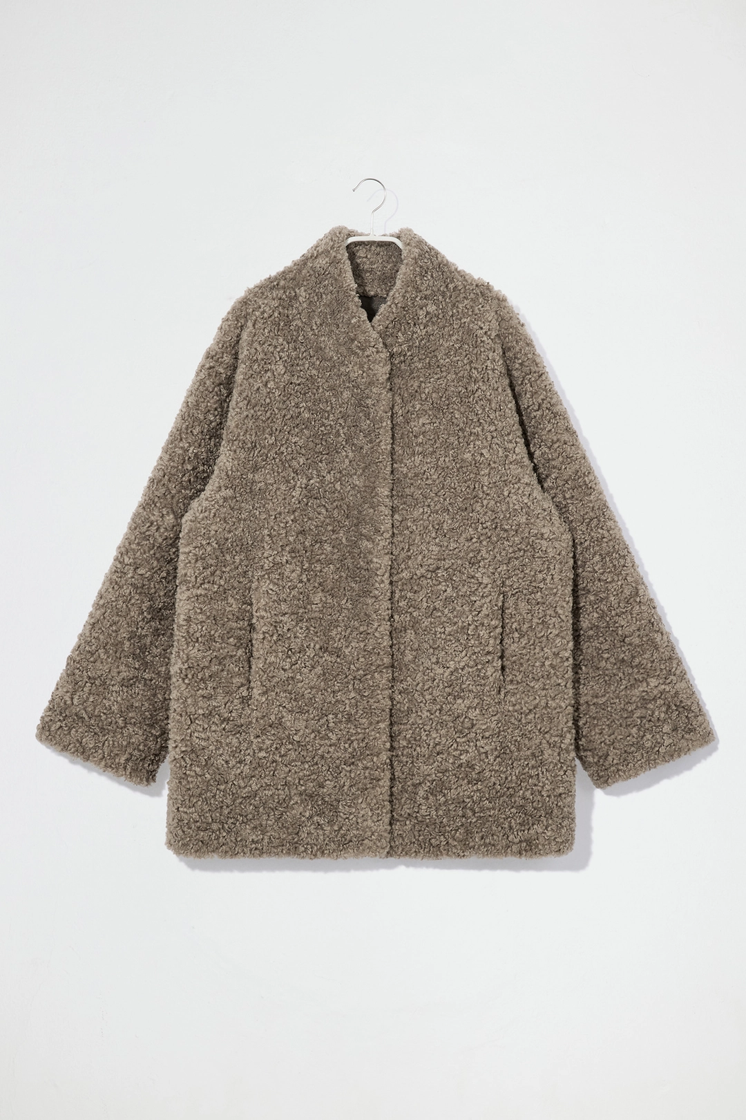 엔오르 REVERSIBLE SUEDE SHEARLING COAT - BROWN 상품 이미지 1