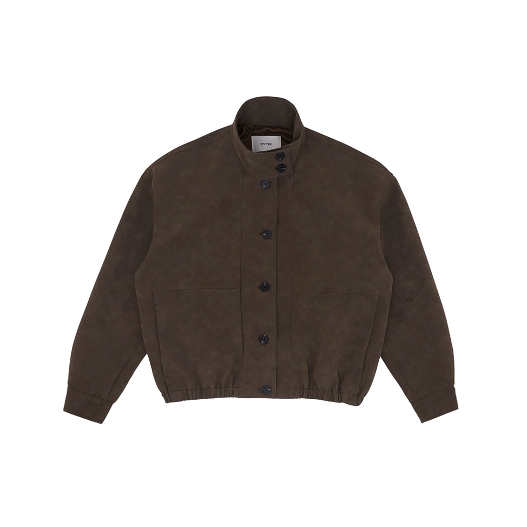 피브비 Suede Blouson (chocolate brown) 상품 이미지 1