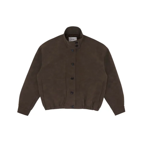 Suede Blouson (chocolate brown)