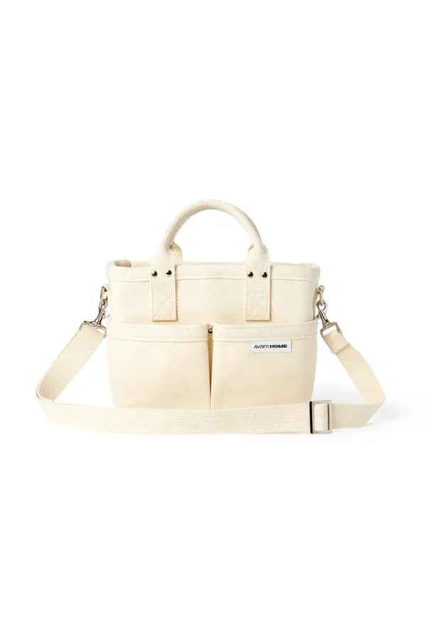 [정유미, 차정원 착용] White Tumbler Bag