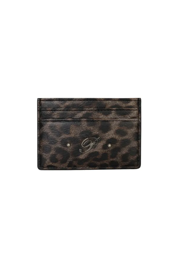 [Exclusive] SIGNATURE CARD WALLET leopard