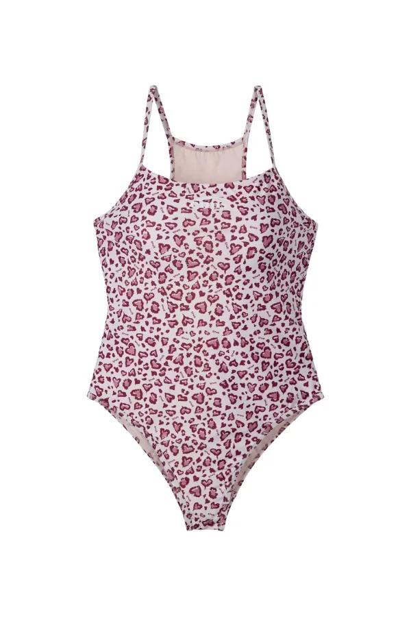 BACK HOLE SWIMSUIT-PINK
