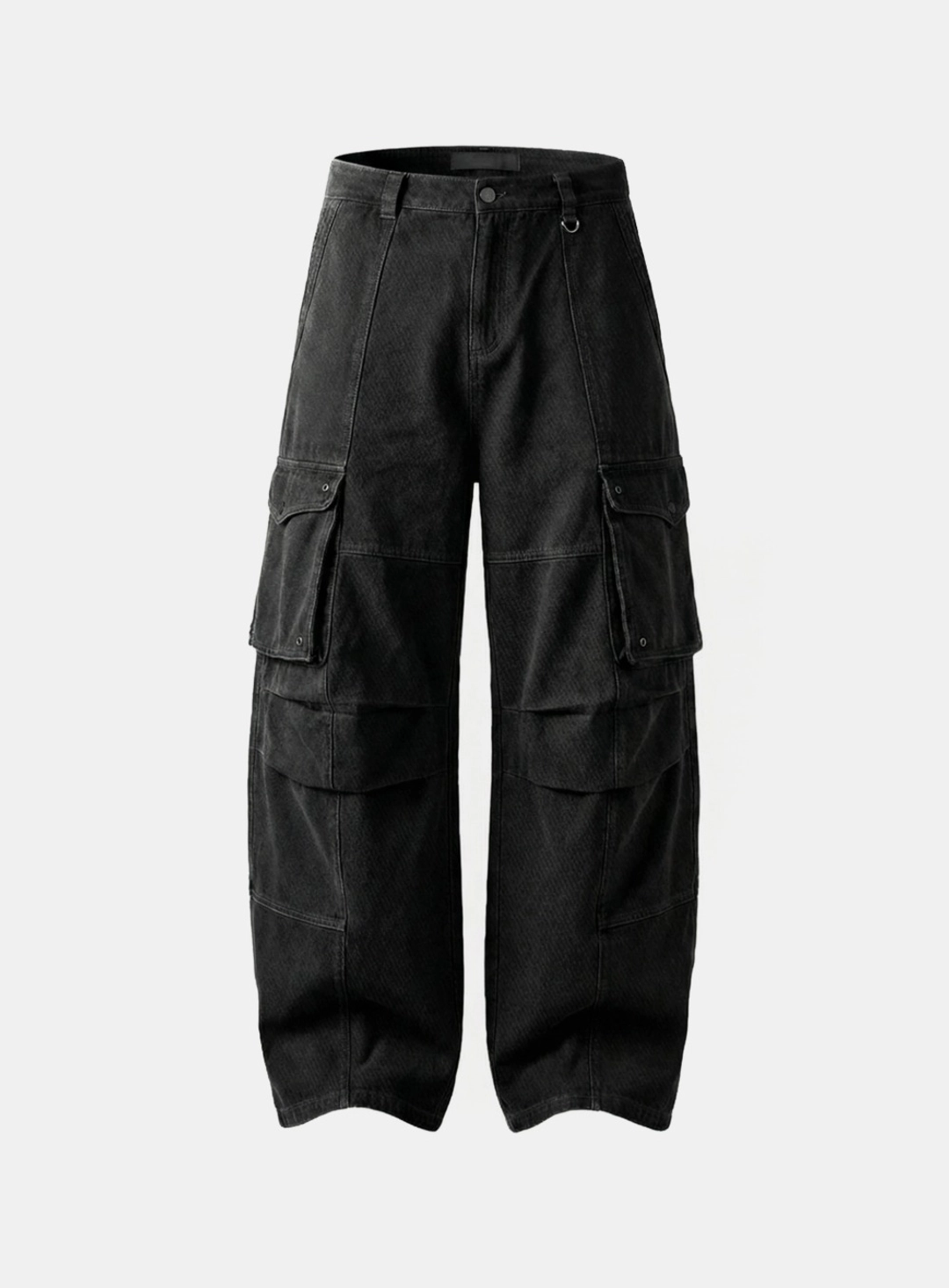 배드블러드 [w-pts26-068] Arc Curved Fit Cargo Pants - Charcoal 상품 이미지 1