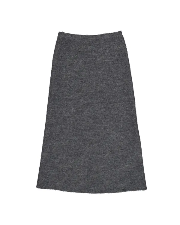 viny boucle skirt (charcoal)