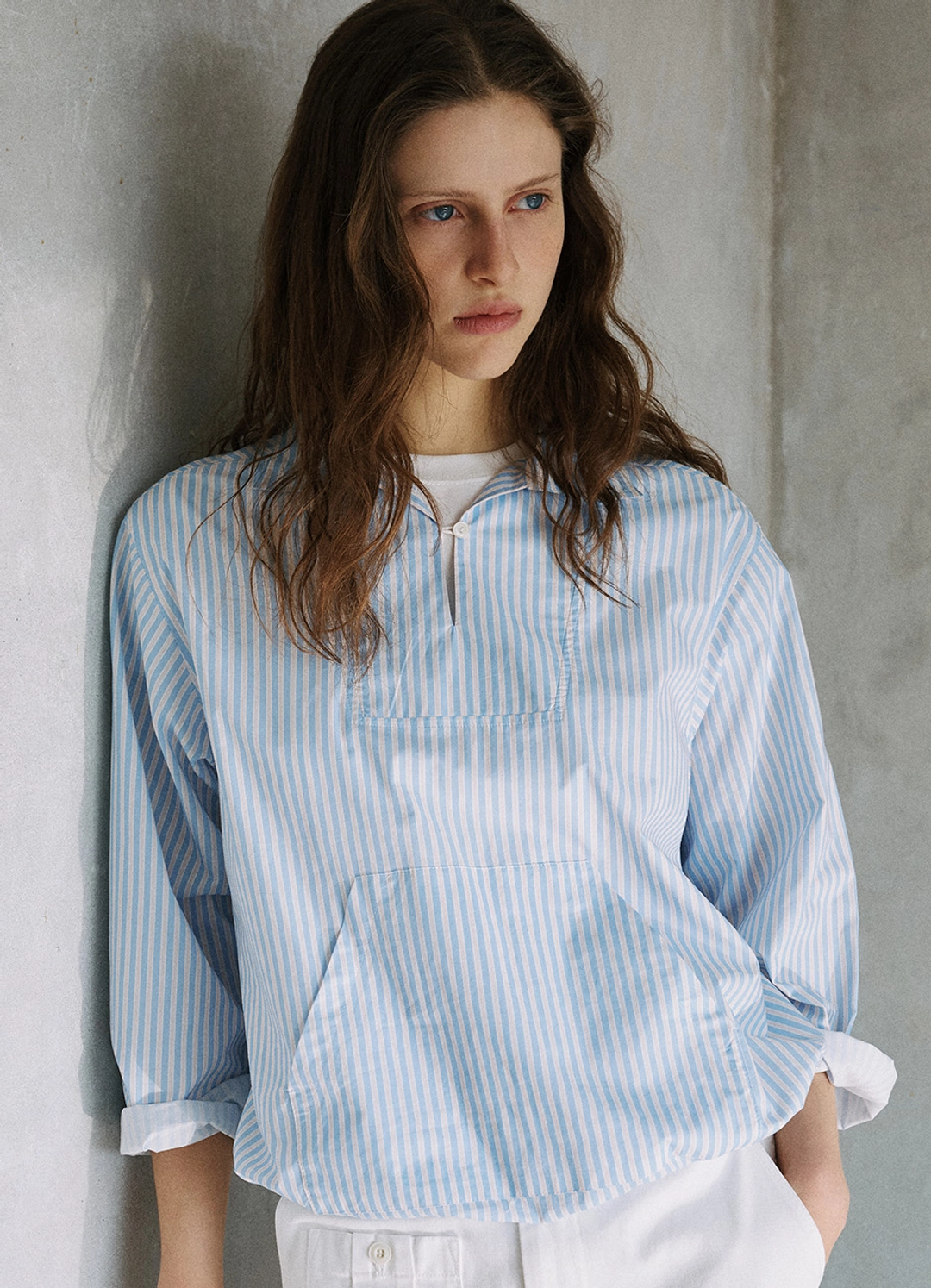 안젤로비안코 Standard Open Collar Shirt 상품 이미지 2