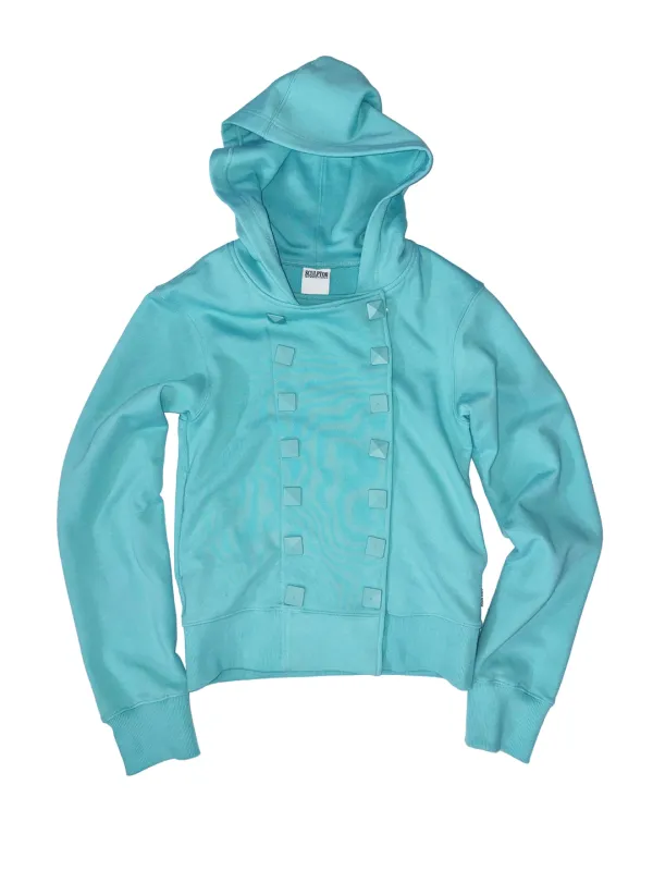 Napoleon Stud Hoodie Acid Blue