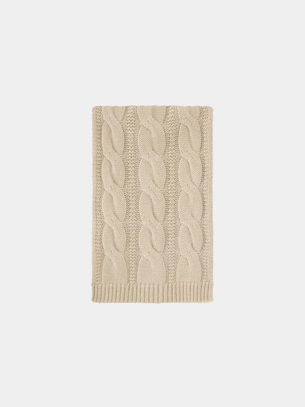 Aurora wool cash cable muffler