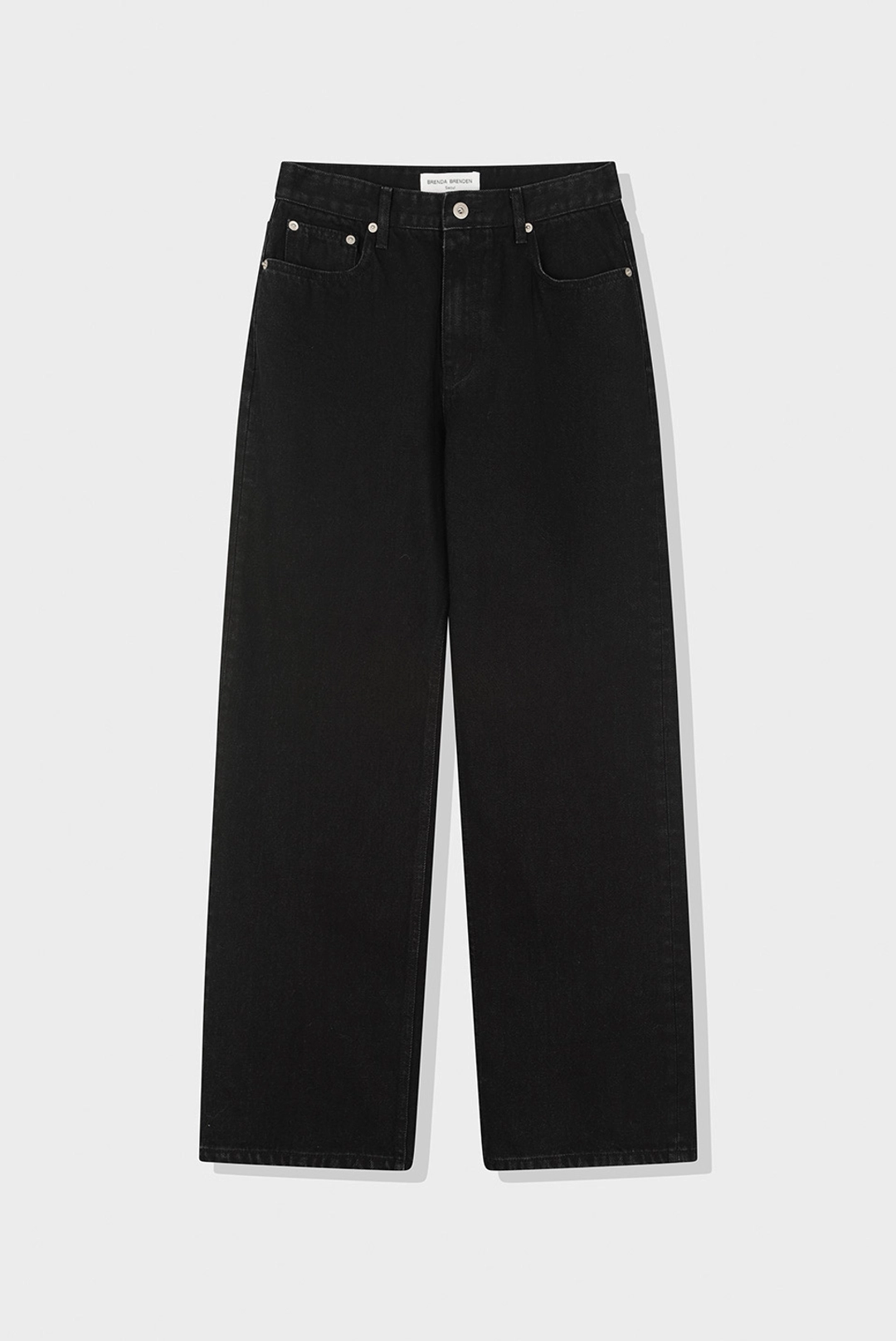 브렌다 브렌든 vermont denim pants - black 상품 이미지 1