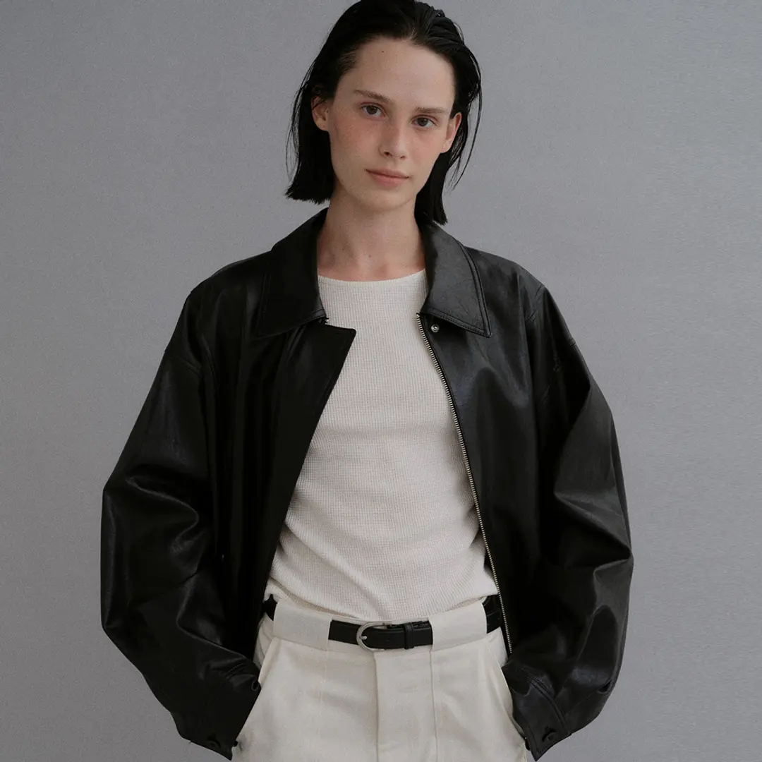 베이오드 Faux leather pocket jacket 상품 이미지 2