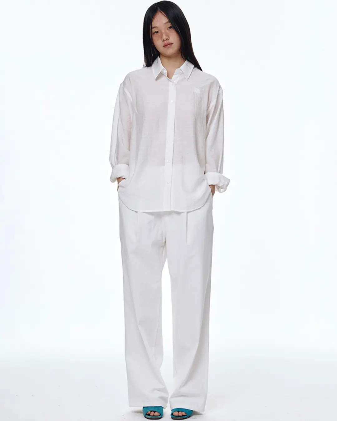 센토르 CENTAUR WIDE CHINO PANTS_WHITE 상품 이미지 1