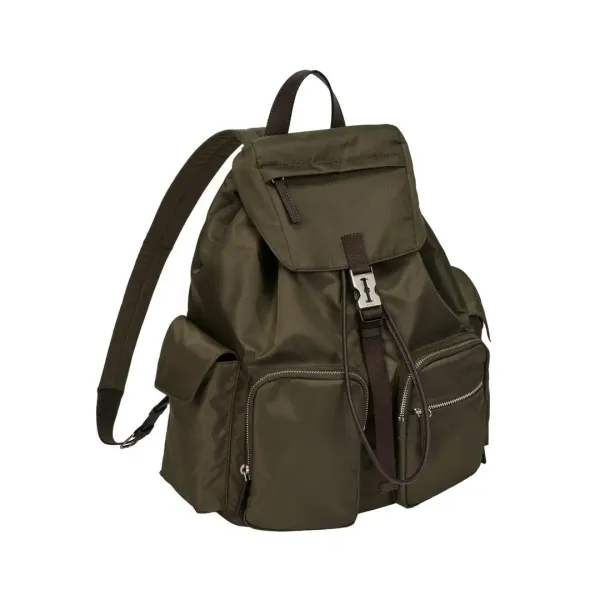 [아울렛] Hey Double Pocket Backpack L (헤이 더블 포켓 백팩 라지) Khaki