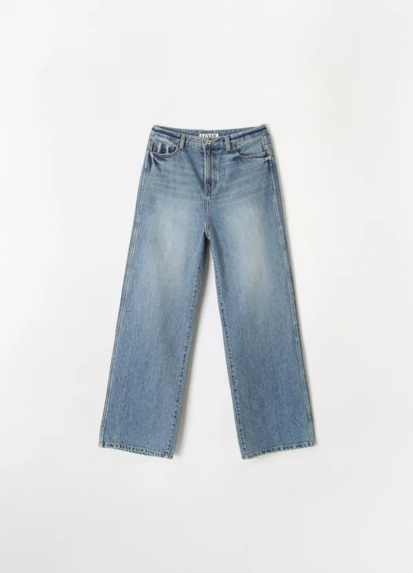 [기장선택] Contour Straight Denim - Fade Blue