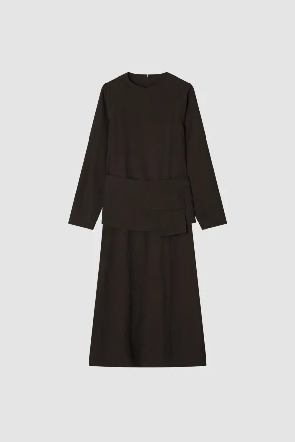 Belted One-Piece_Brown