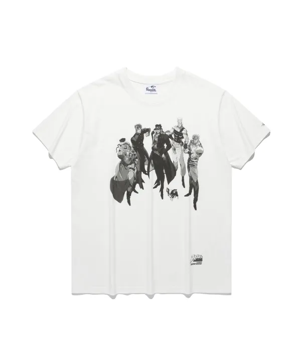 jojo's stardust crusaders poster tee [white]