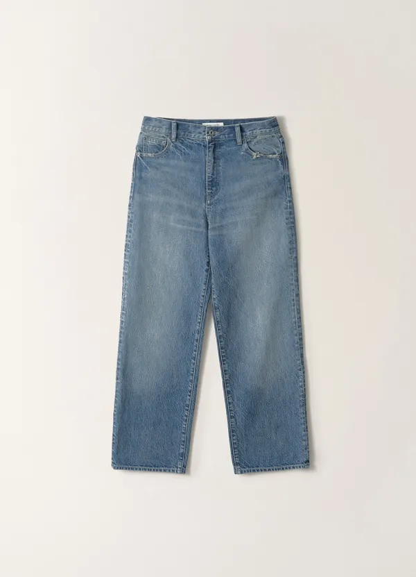 2ND / Faded Light Denim Pants (Light Indigo, M)