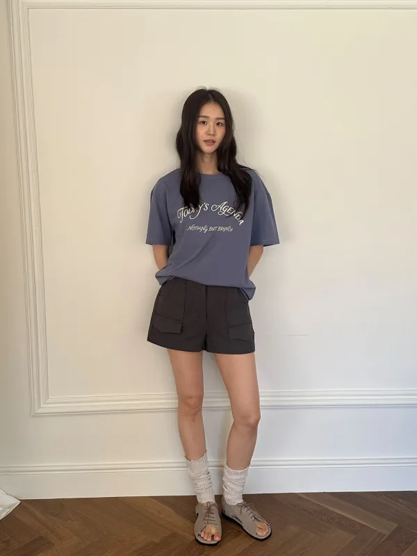 LETTERING GRAPHIC TEE [ 4 COLORS ]