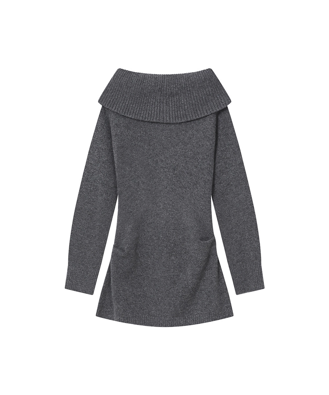미세키서울 Double button knit one piece DARK GREY 상품 이미지 3