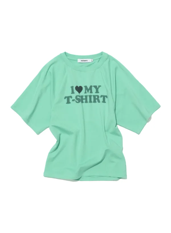 [WOMEN] BAT SLEEVE ILT PRINTED TEE_EMERALD