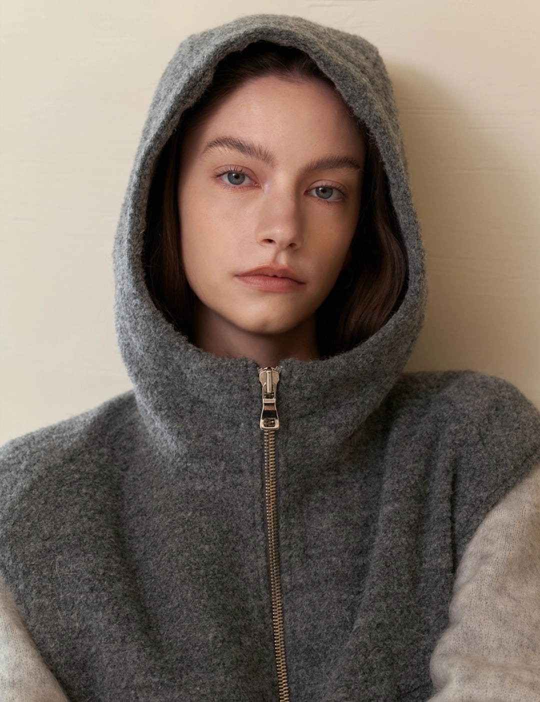 노미나떼 Noel Hooded Vest (Gray) 상품 이미지 3