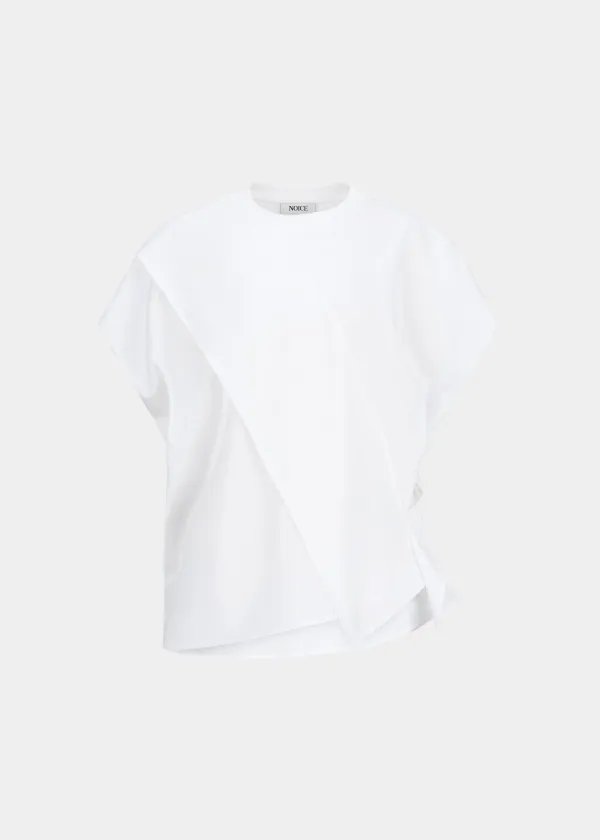 W OVERLAY T-SHIRT - WHITE