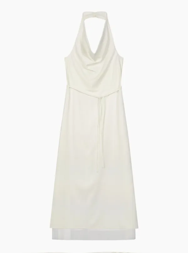HALTER LONG DRESS (IVORY)