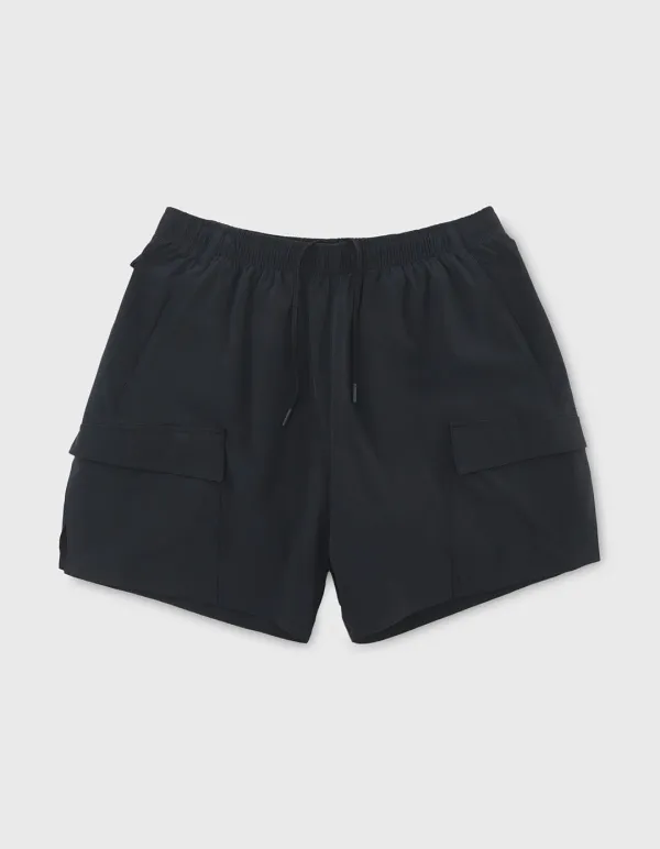 NYLON TAFFETA CARGO SHORTS / Dark Navy