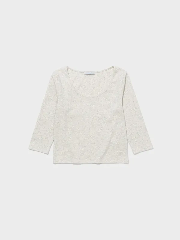 Lc Silket 3/4 Baby Tee_Oatmeal
