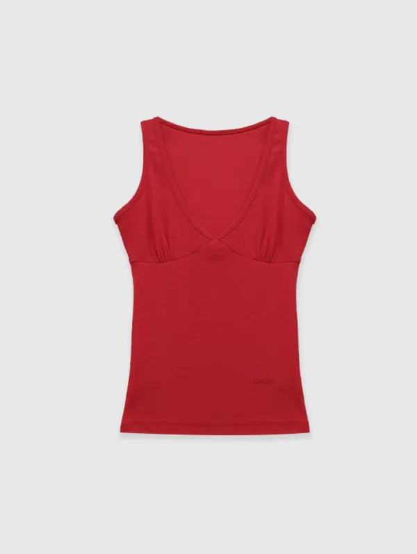 [Essential] Pale Tank Top (Red)