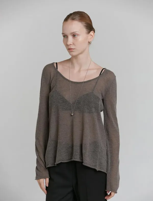[1st REORDER] ALPACA STRAP CARDIGAN [BROWN]