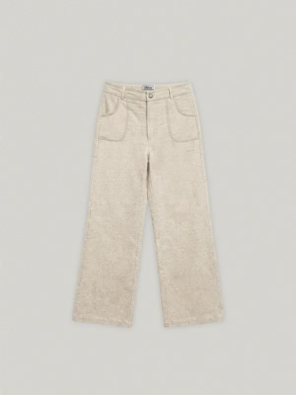 NOIR LINEN PANTS - NATURAL노아르 린넨 팬츠