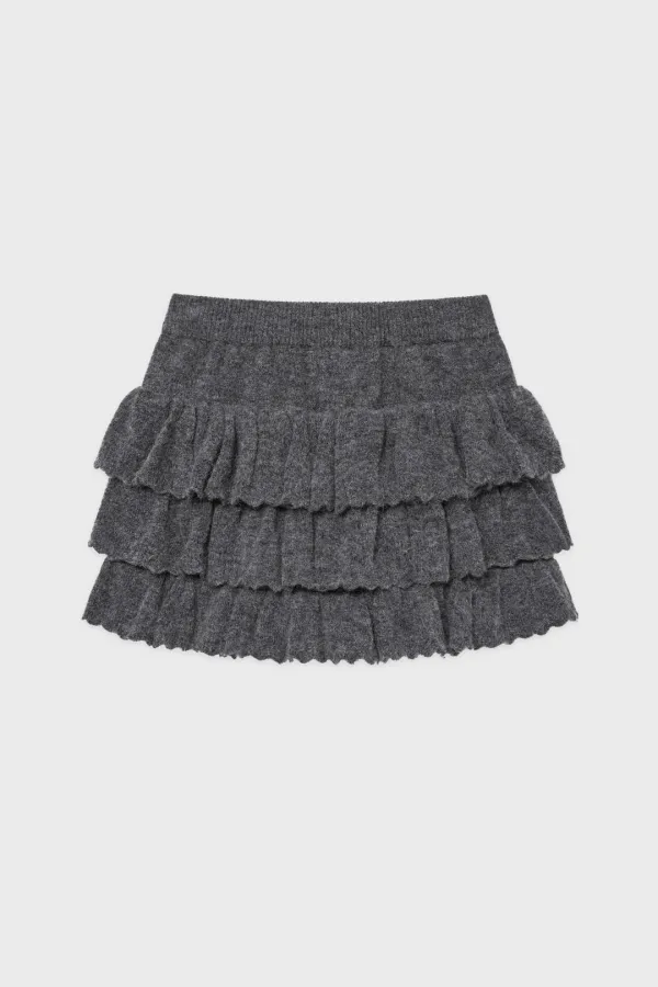SN Ruffle Knit Pants (Charcoal)