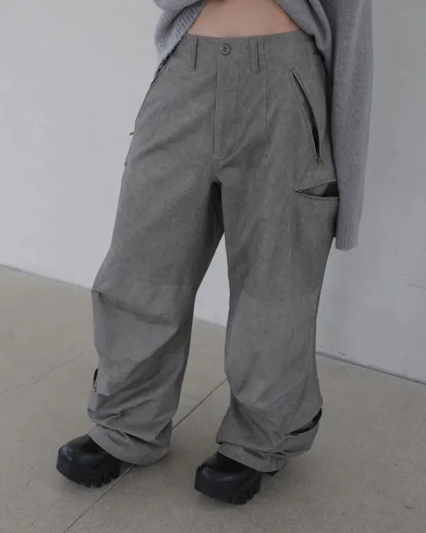 25FW verny line washed pants