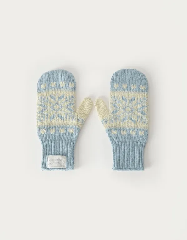 Snow Cashmere Gloves - Baby Blue