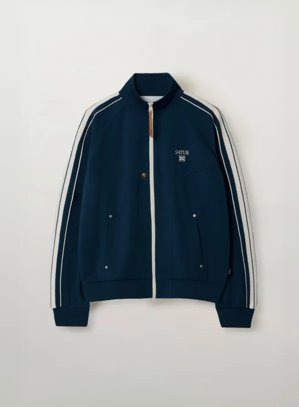Essential Lawton Track Zip-up Jacket - Blue
