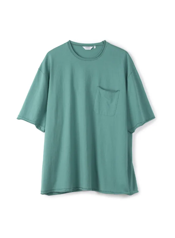 Raw Edge Pocket Tee_Sage Mint