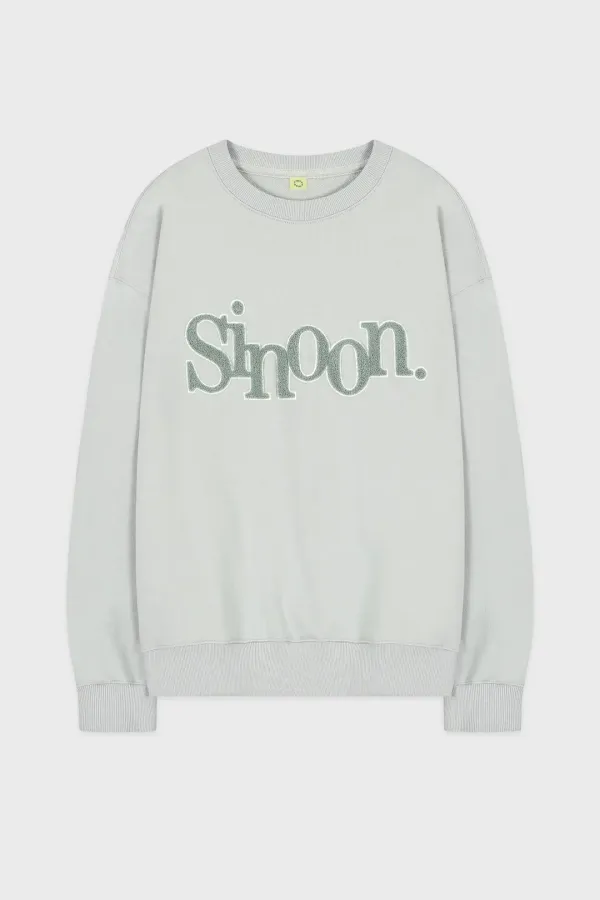 Boucle Logo Sweatshirt (Greyish Blue)