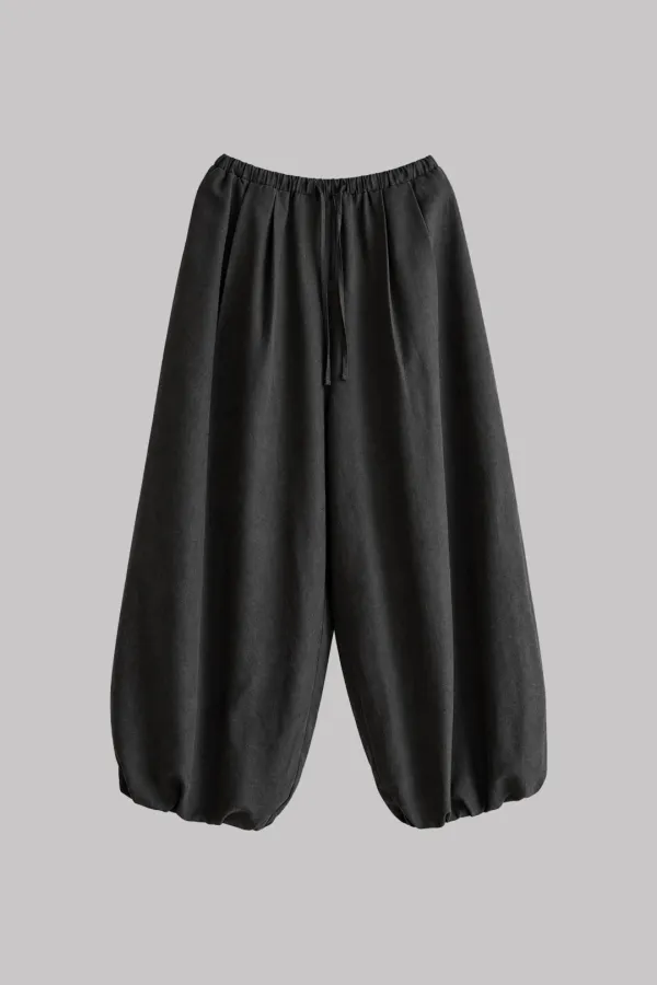 Fluid Harem Pants (charcoal)