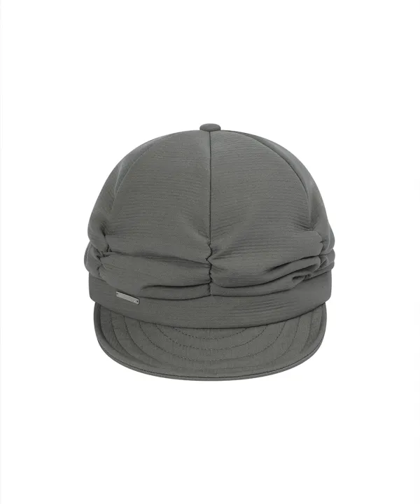 [레이 PICK] Pleats shirring cap GREY