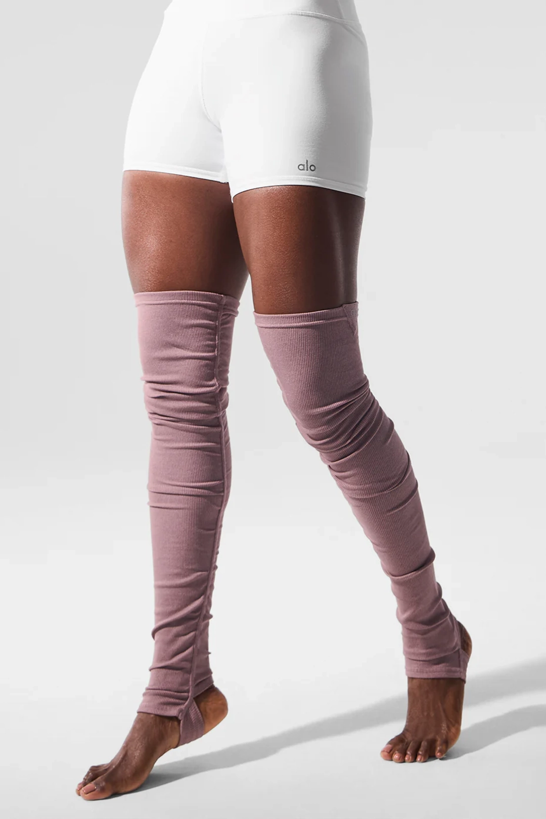 알로요가 Goddess Leg Warmers - Smoky Quartz Heather 상품 이미지 3