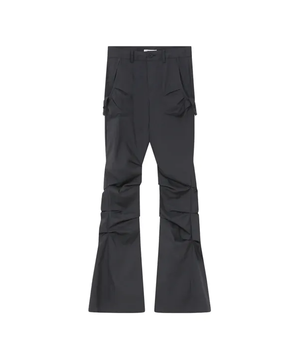 [레이 PICK] Shirring pocket bootscut pants CHARCOAL