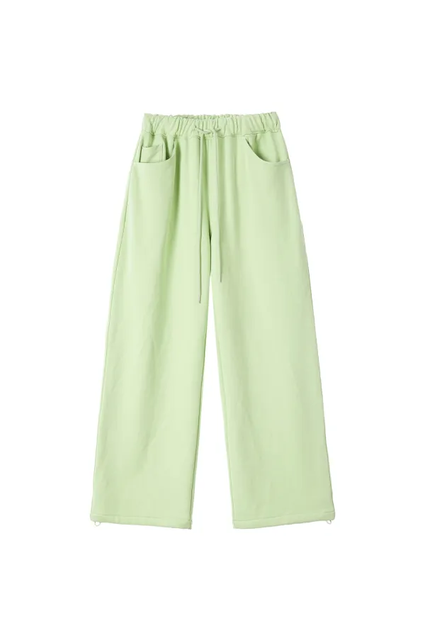 RR LOGO STITCH HEAVYWEIGHT PANTS - YELLOWISH GREEN