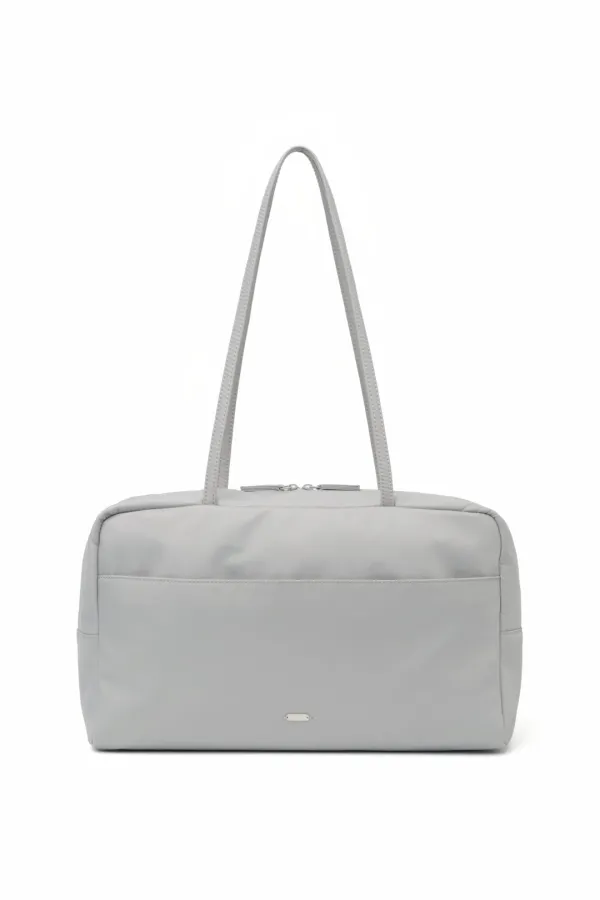 Large Nylon Pocket Bag Grey