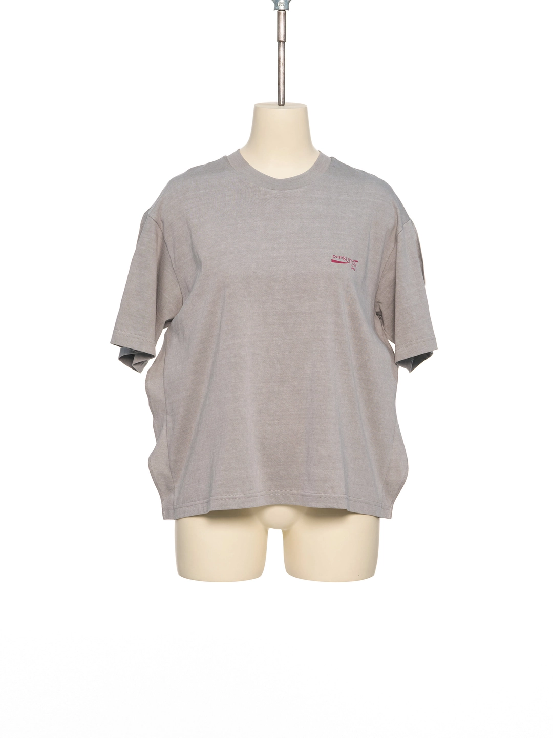 푸쉬버튼 SS26 ZERO GRAY SCARF SEAM COTTON T-SHIRT 상품 이미지 1