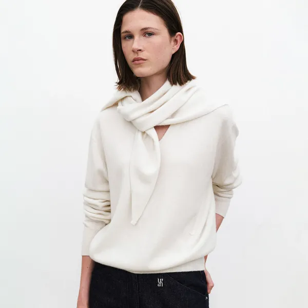 (SF-0007)ESSENTIAL CASHMERE TRIANGLE SCARF