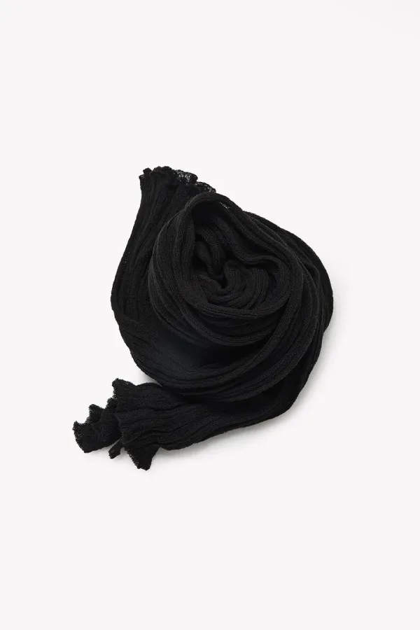 Rua Wrinkle Scarf (Black)