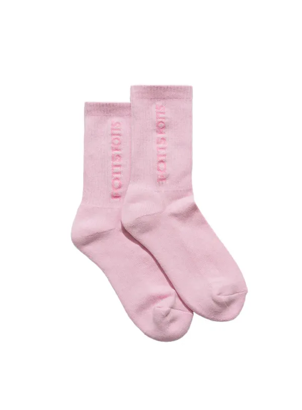 CREW SOCKS / PINK 