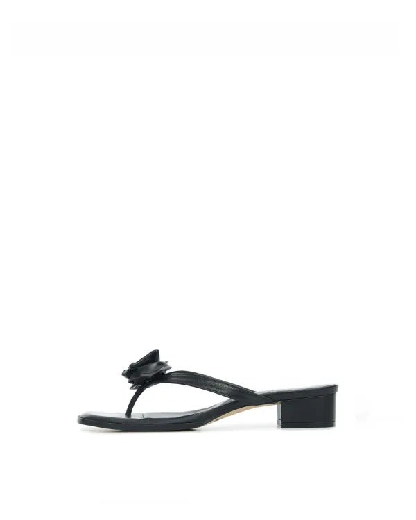 SIA Rose Flip-Flop - BLACK