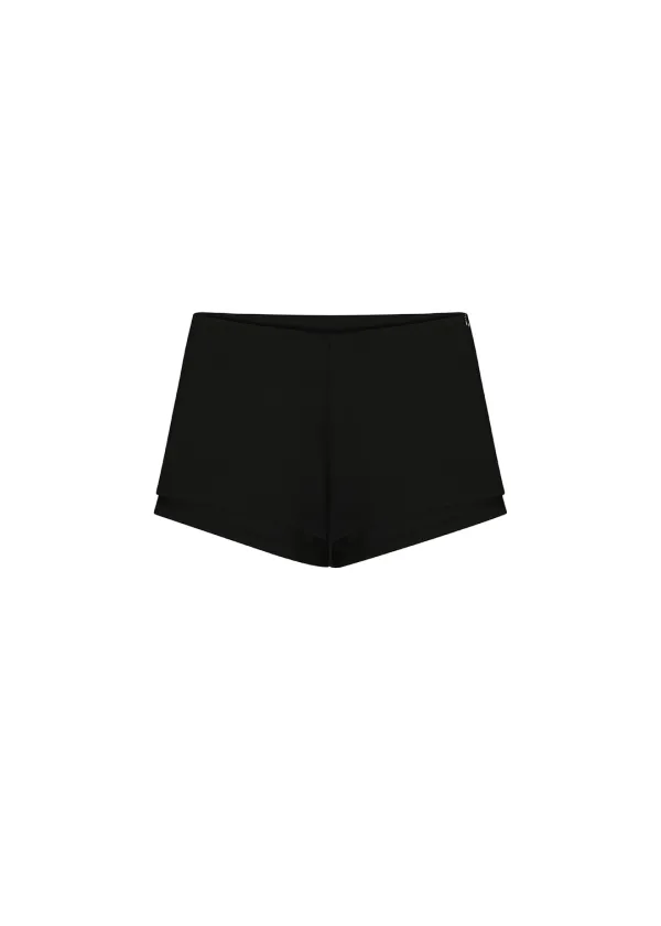 [6TH] BASIC JERSEY SHORTS, BLACK