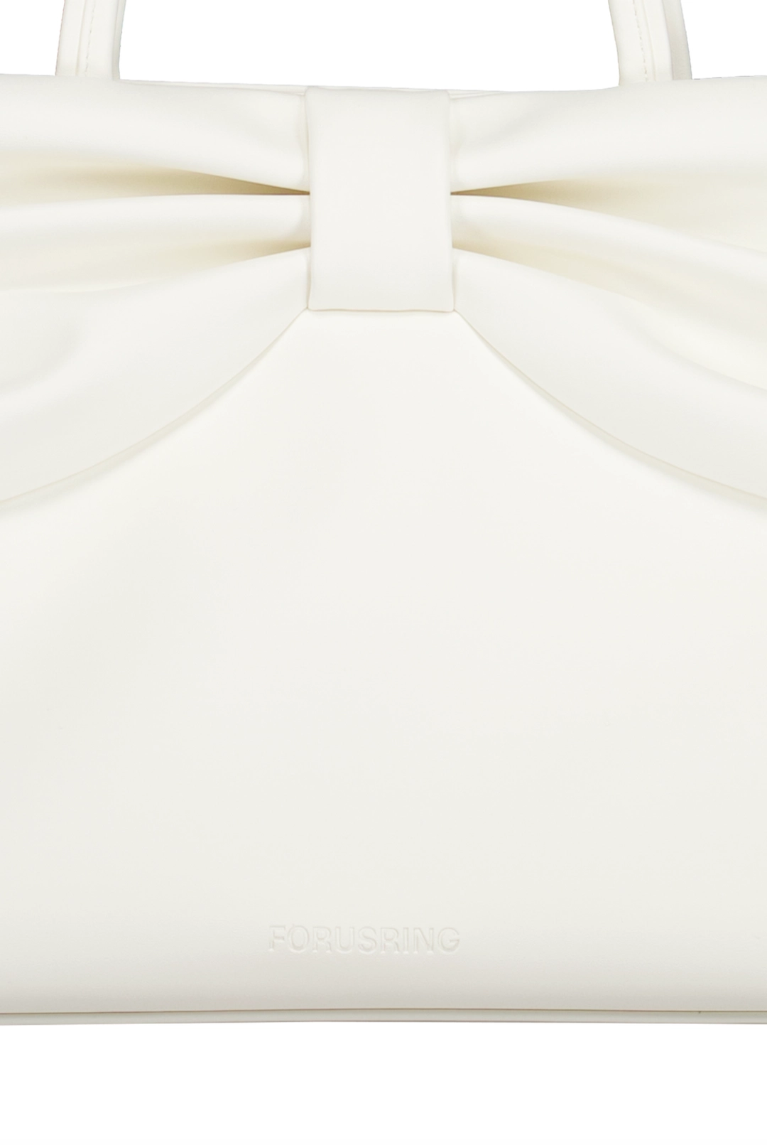 포어링 [예약배송] RIBBON DOT BAG [WHITE] 상품 이미지 3
